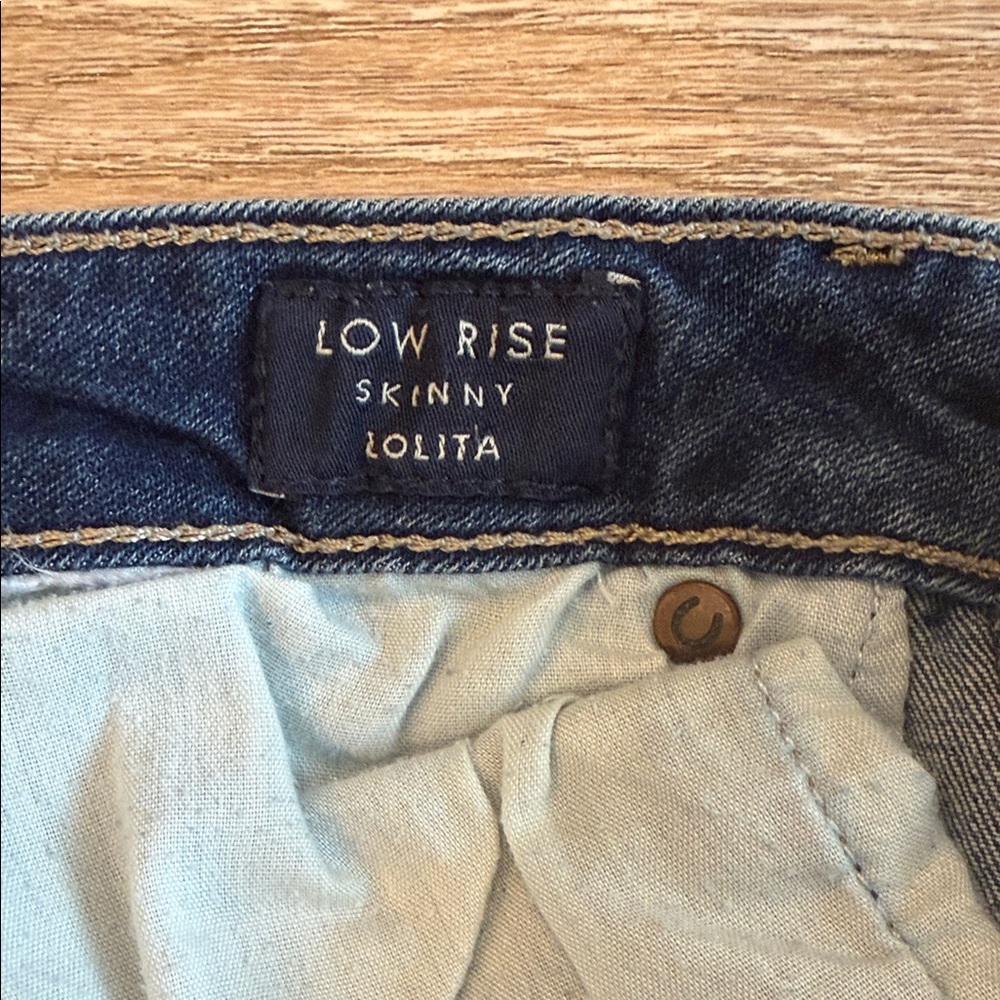 Lucky Brand Women's Low Rise Lolita Skinny Jean - Dark Blue - Picture 4 of 4